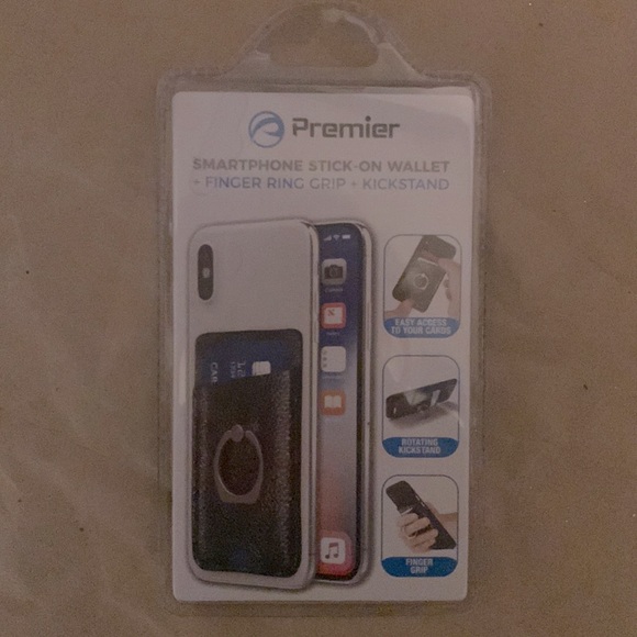 NIB Phone wallet + ring grip + stand! - Picture 2 of 4
